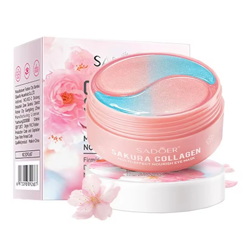 Eye Pad Collagen - 60pcs SADOER Sakura Collagen Eye Mask