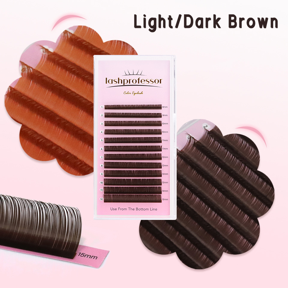 Eyelash Extension Human Hair - Dark Brown Eyelash Extension 0.05 0.07mm