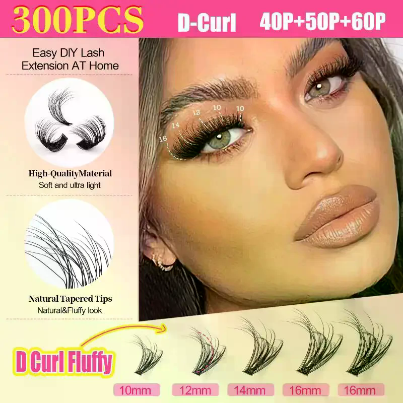 Eyelash Extension Volume Lashes - Cluster Lashes Kit Individual Lashes Volume