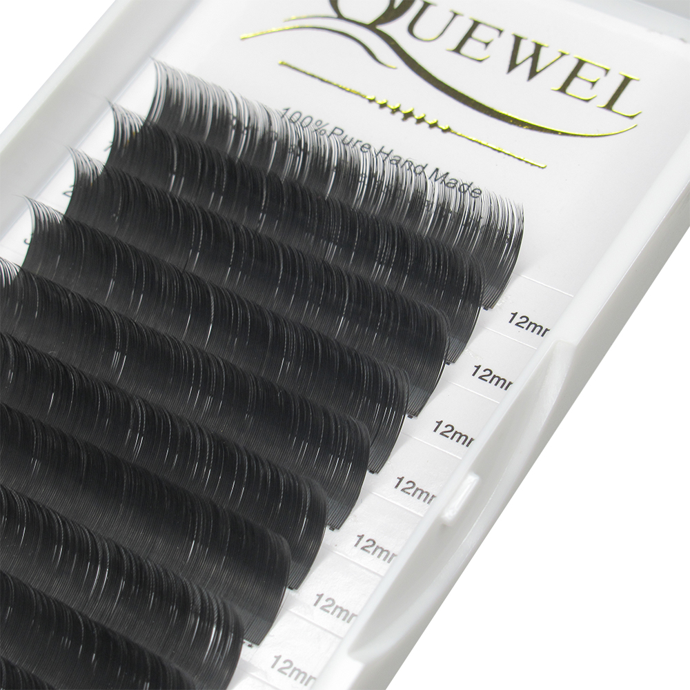 Quewel Ellipse Flat Eyelash Ex - огляд і ціна Eyelash Extension Human Hair