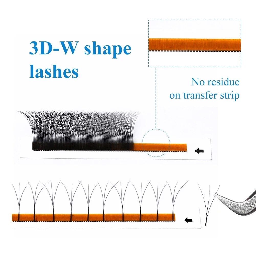 Wendy Lashes W Shape Supplies  - огляд і ціна Eyelash Extension Human Hair