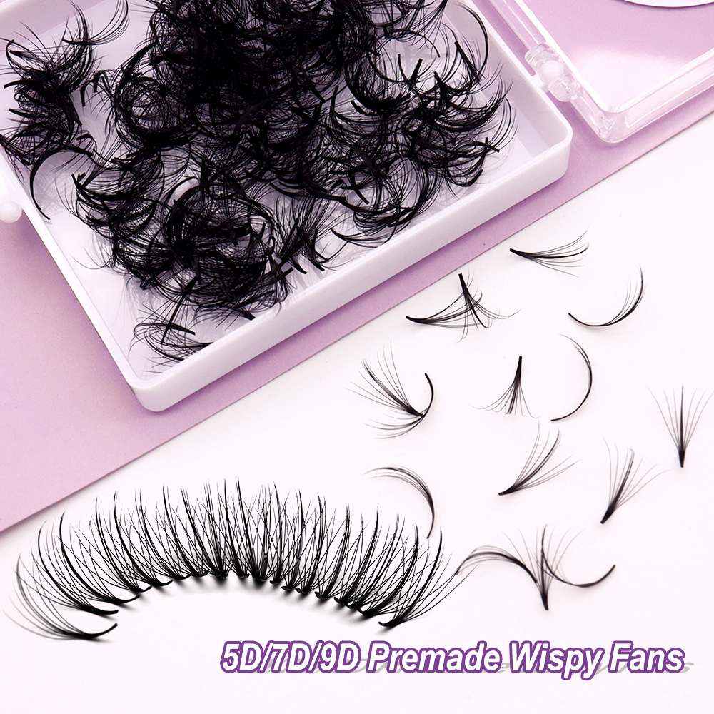 Cmicc 5D/7D Pointy Base Wispy  - огляд і ціна Eyelash Extension Human Hair