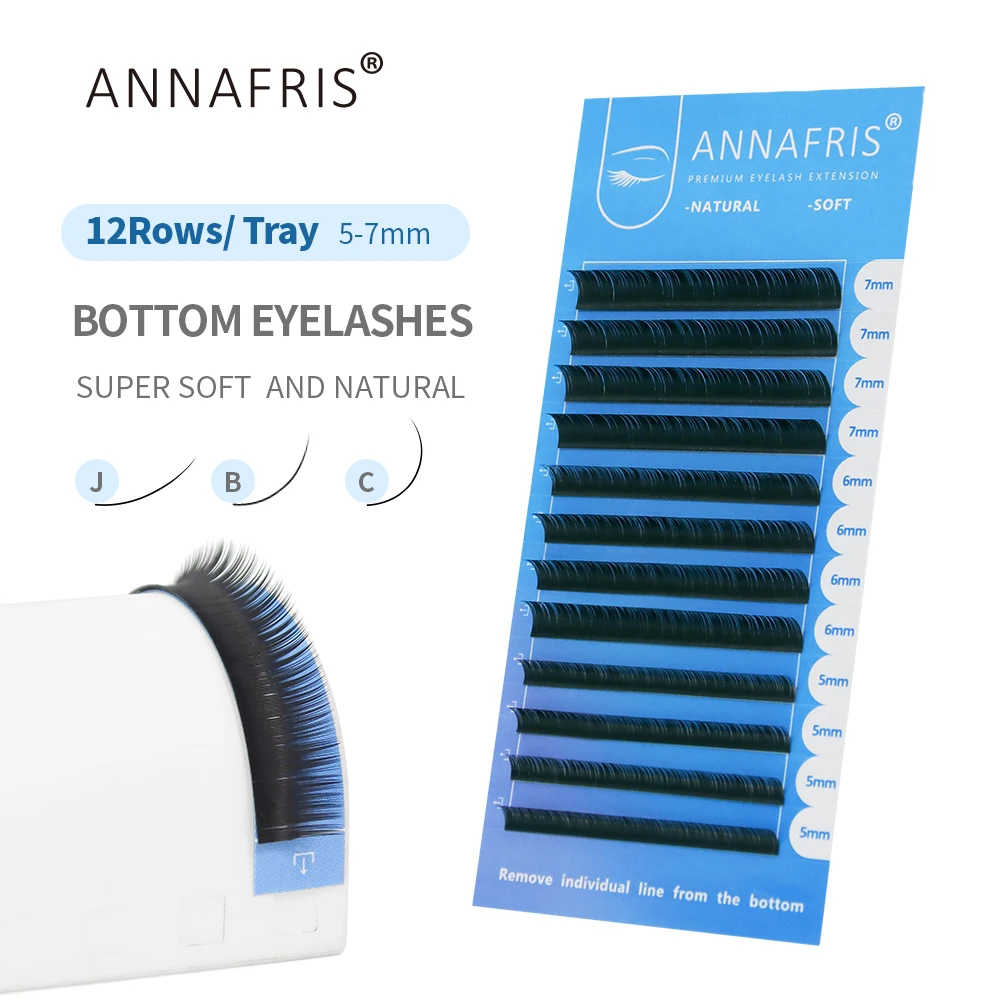 ANNAFRIS Lower Lashes 5-7mm Mi - огляд і ціна Eyelash Extension Human Hair
