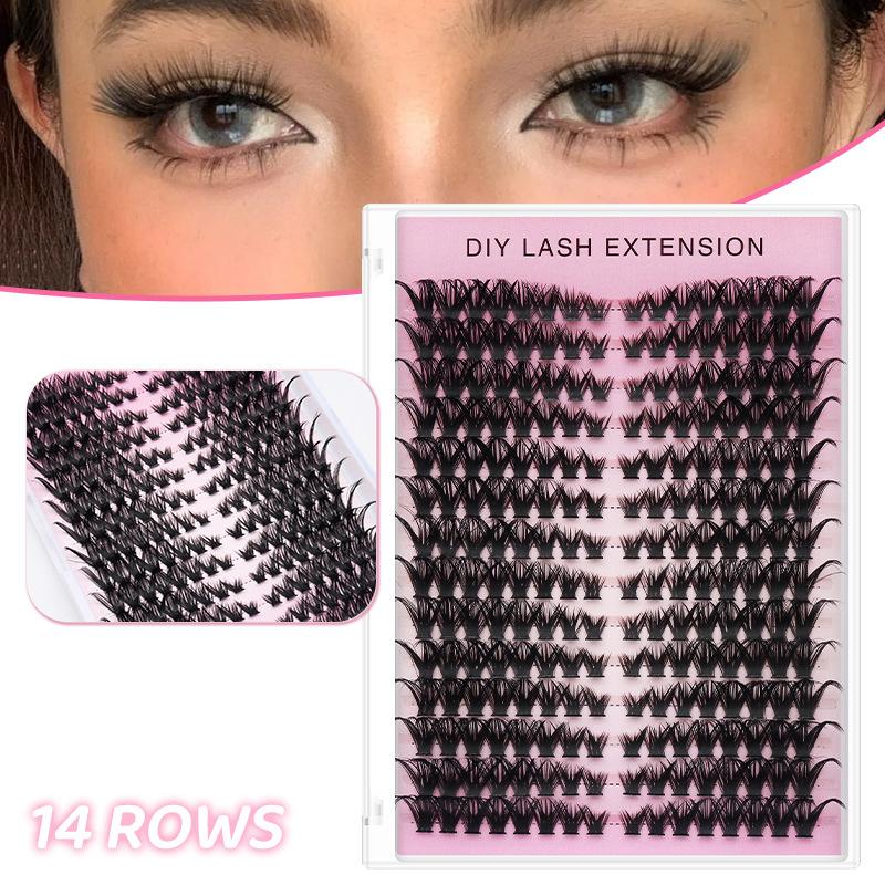 14 Rows Cluster Eyelash Extens - огляд і ціна Eyelash Extension Volume Lashes