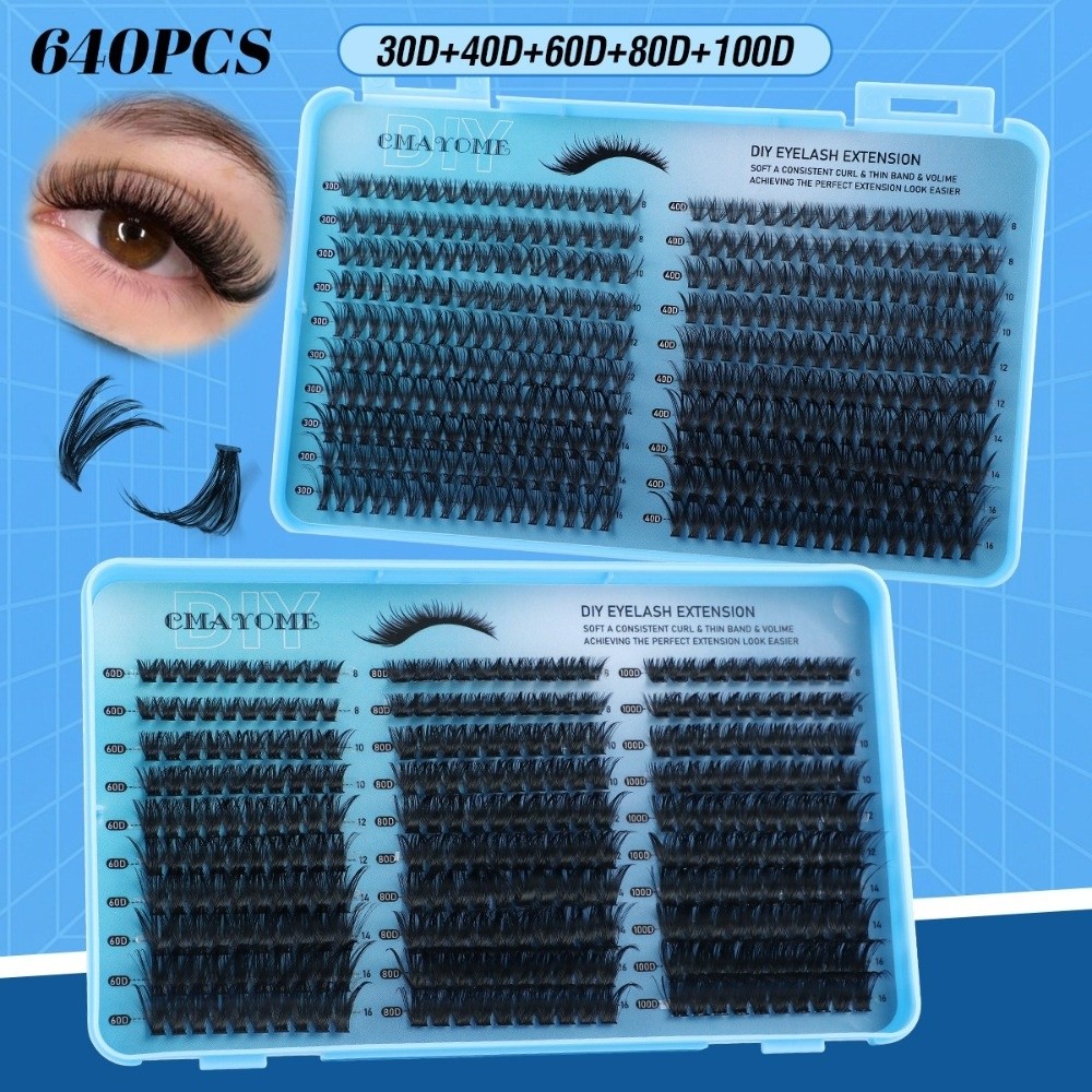 640Pcs 8-16mm Length False Eye - огляд і ціна Eyelash Extension Volume Lashes