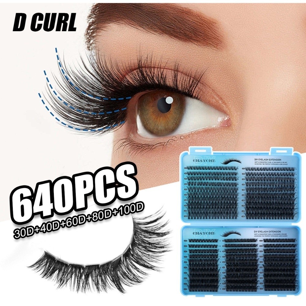 640Pcs 8-16mm Length False Eye - огляд і ціна Eyelash Extension Volume Lashes