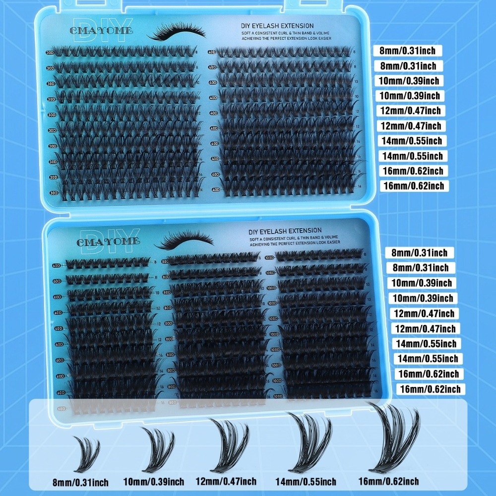 640Pcs 8-16mm Length False Eye - огляд і ціна Eyelash Extension Volume Lashes