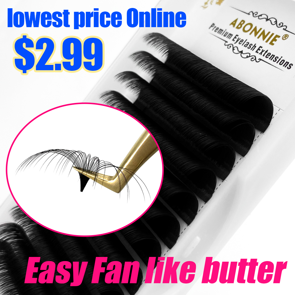 Abonnie 0.03-0.10mm Easy Fan L - огляд і ціна Eyelash Extension Human Hair