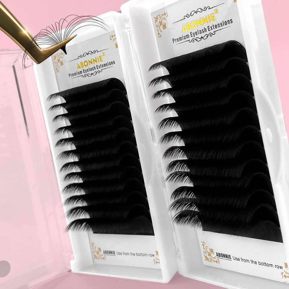Abonnie 0.03-0.10mm Easy Fan L - огляд і ціна Eyelash Extension Human Hair