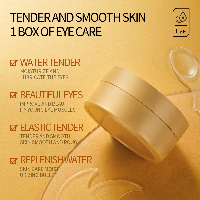 60pcs Golden Collagen Avocado  - огляд і ціна Eye Pad Collagen