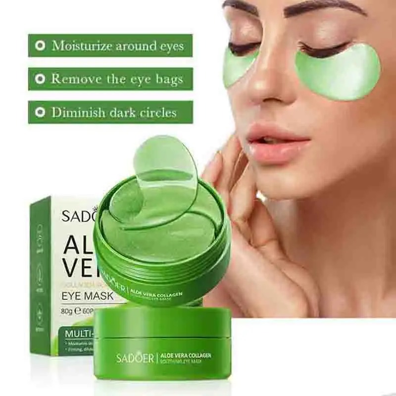 60pcs Aloe Vera Collagen Eye M - огляд і ціна Eye Pad Collagen