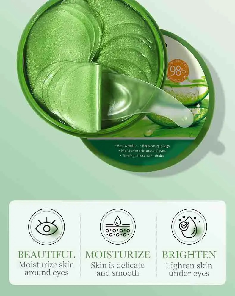 60pcs Aloe Vera Collagen Eye M - огляд і ціна Eye Pad Collagen