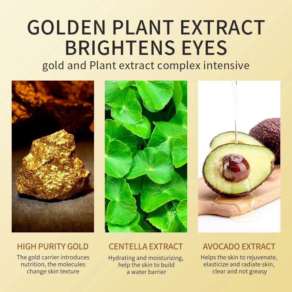 120pcs Avocado Golden Collagen - огляд і ціна Eye Pad Collagen
