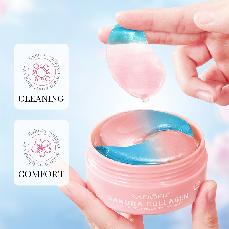 60pcs SADOER Sakura Collagen E - огляд і ціна Eye Pad Collagen