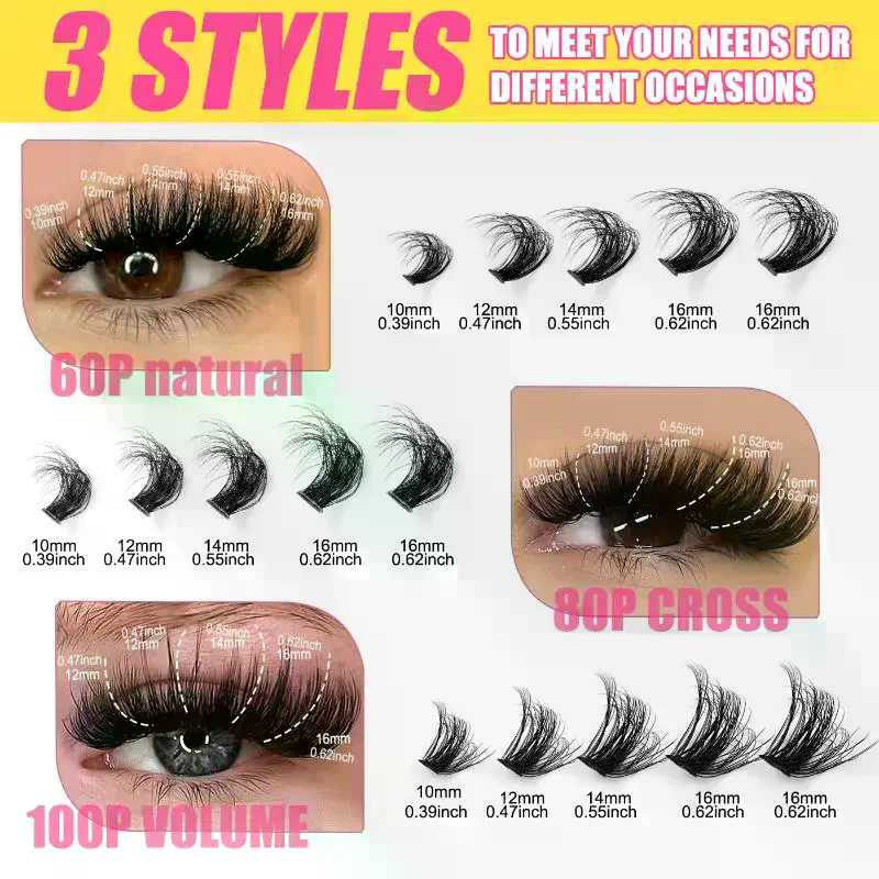 Cluster Lashes Kit Individual  - огляд і ціна Eyelash Extension Volume Lashes
