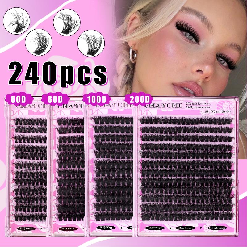 Volume D Curl Eyelash Cluster  - огляд і ціна Eyelash Extension Volume Lashes