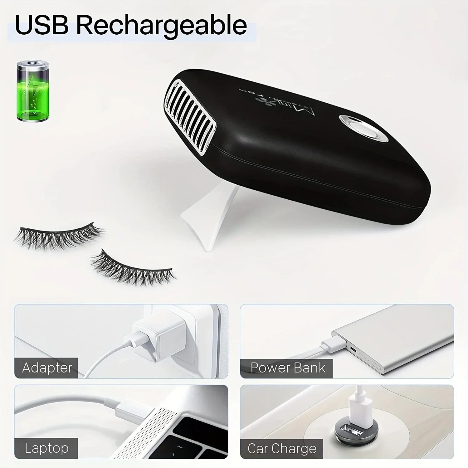 Mini Lash Fan Portable Eyelash - огляд і ціна Eyelash Extension Volume Lashes